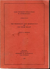 Phonology and Morphology of Ulu Muar Malay - Rufus Hendon