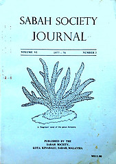 Sabah Society Journal Vol VI No 3 1977-78