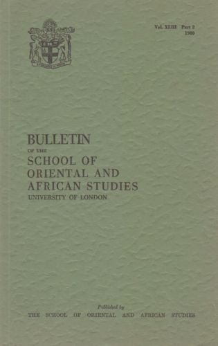 Bulletin of The School of Oriental and African Studies XLIII Part 2 (1980)