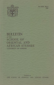 Bulletin of The School of Oriental and African Studies XLIII Part 2 (1980)