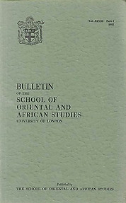 Bulletin of The School of Oriental and African Studies XLVIII Part 2 (1985)