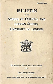 Bulletin of The School of Oriental and African Studies XIII Part 4 (1951)