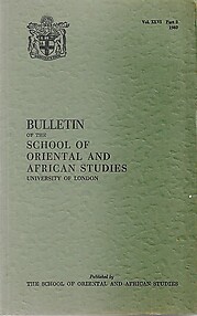 Bulletin of The School of Oriental and African Studies XLVI Part 2 (1983)