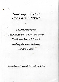 Language and Oral Traditions in Borneo - James T Collins (ed)