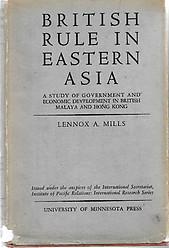 British Rule in Eastern Asia: LA Mills