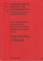 Code Switching in Malaysia - Maya Kemlani David & Others (eds)