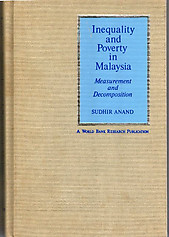 Inequality and Poverty in Malaysia: Measurement and Decomposition - Sudhir Anand