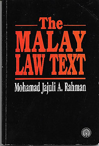 The Malay Law Text - Mohamad Jajuli A. Rahman