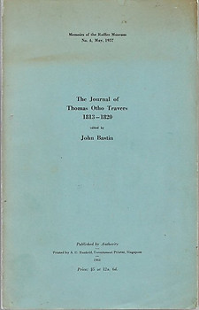 The Journal of Thomas Otho Travers, 1813-1820 - John Bastin (ed)