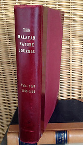 Malayan Nature Journal Vol VII. 1-5  (1952-53) & Vol VIII. 1-4 (1953-4) and Index Vols I-VII  - Malayan Nature Society
