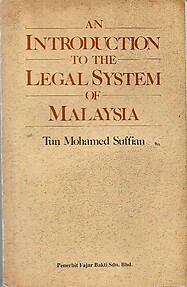 An Introduction to the Legal System of Malaysia - Mohamed Suffian