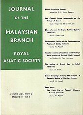 Malaysian Branch of the Royal Asiatic Society Journal - Volume XLI Part 2 1968