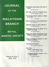 Malaysian Branch of the Royal Asiatic Society Journal - Volume XL Part 1 1967